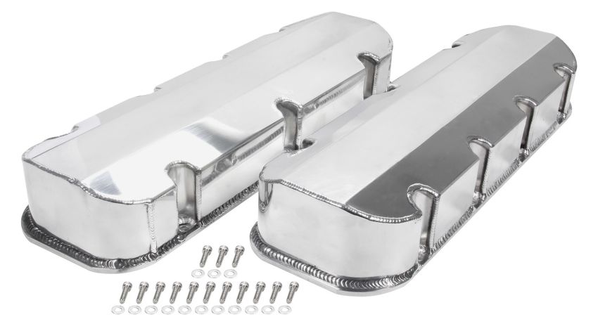 ALLSTAR PERFORMANCE ALL26176 Valve Covers BBC Fab Aluminum w/o Holes