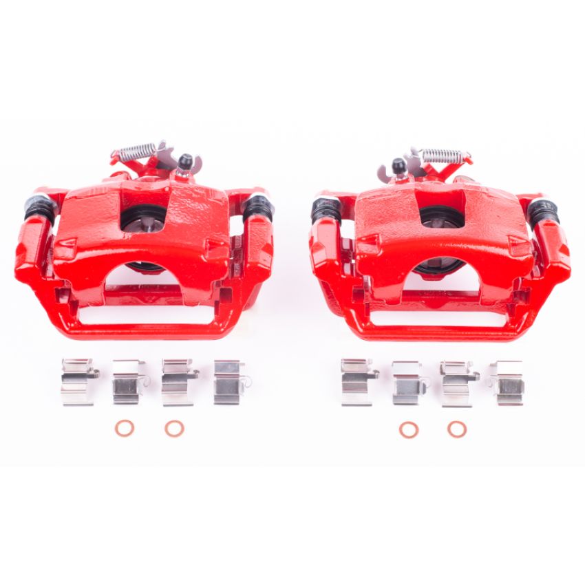 PowerStop S5398 Red Powder Coated Calipers