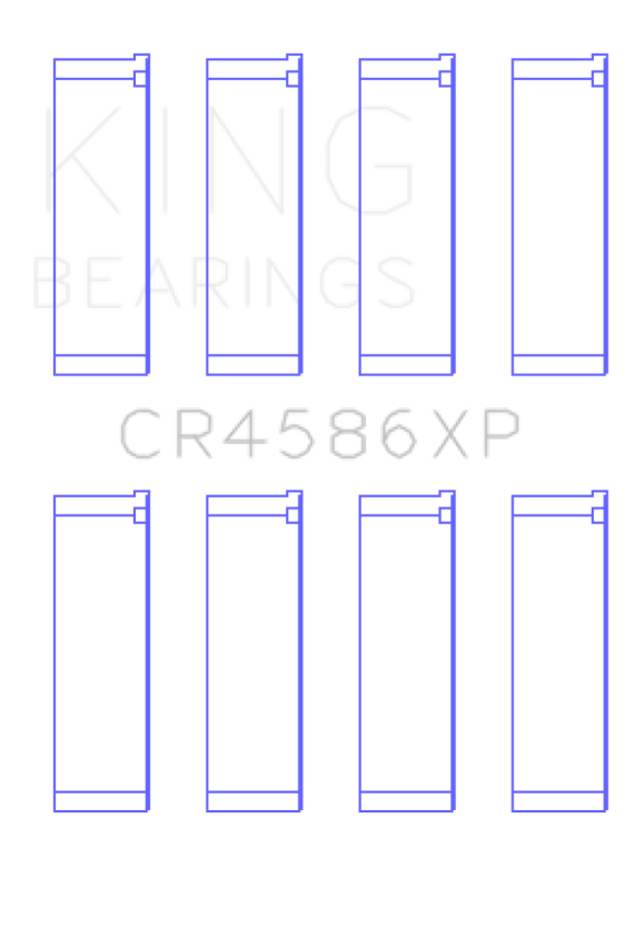 King Mitsubishi 4B11T EVO X 2007+ (Size 0.25) Performance Rod Bearing Set