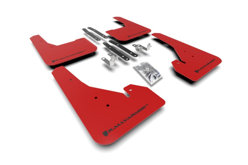 Rally Armor MF67-UR-RD/BLK Red Mud Flap/Black Logo