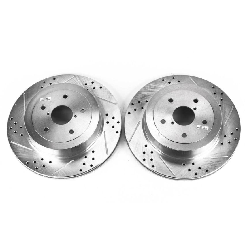 PowerStop JBR1118XPR PowerStop Evolution Performance Drilled, Slotted & Plated Brake Rotor Pair