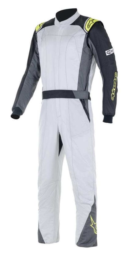ALPINESTARS USA ALP3352822-1950-50 Suit Atom Silver Flu/Yel Small / Medium