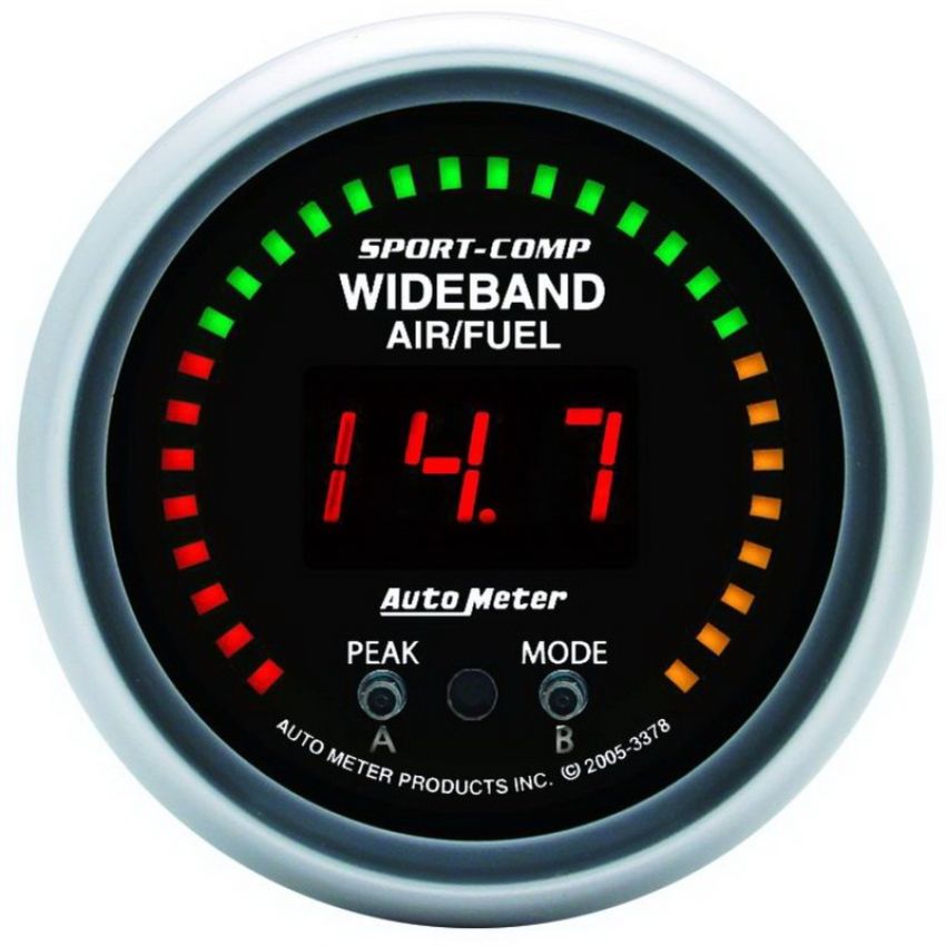 AutoMeter 3378 Sport-Comp 52mm Wideband Air/Fuel Gauge