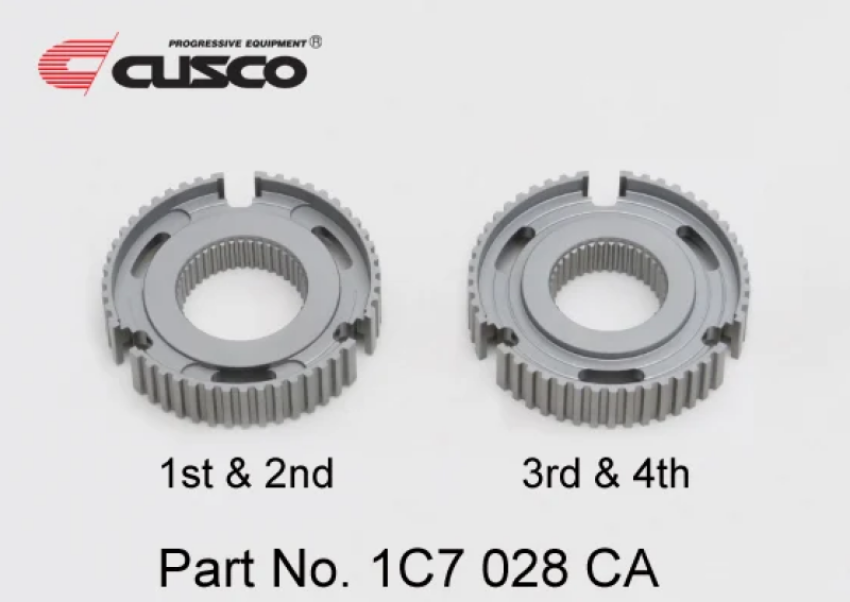 Cusco 1C7 028 CA 20-23 Toyota GR Yaris 1.6L AWD Reinforced Transmission Clutch Sync. Hub Set (2 pcs.)
