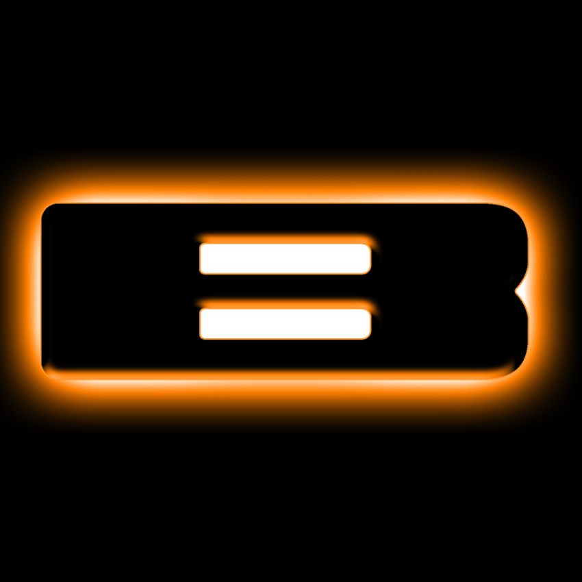 Oracle Lighting 3141-B-005 Universal Illuminated LED Letter Badges - Matte Black Surface Finish - B
