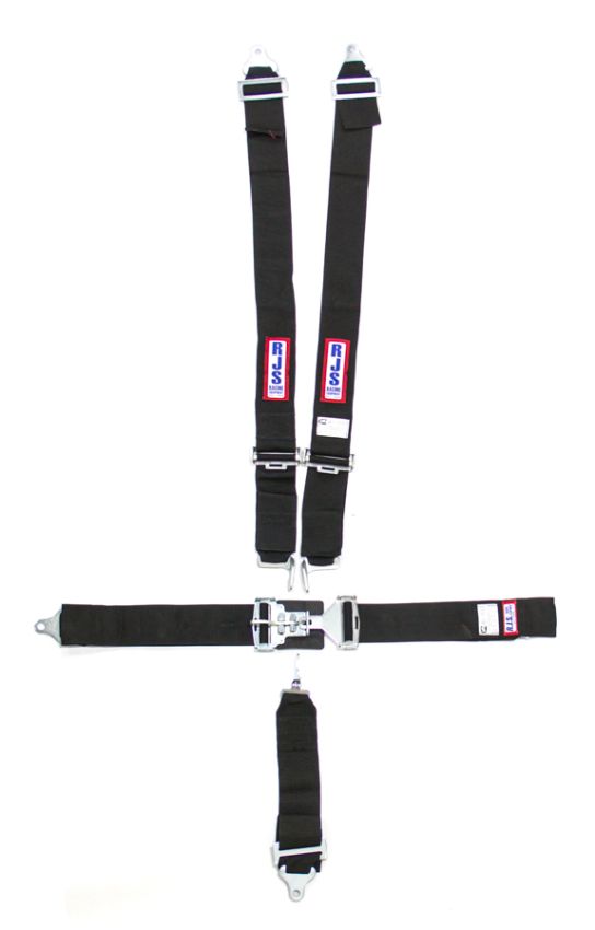 RJS SAFETY RJS1128601 5-Pt Harness System BK Ind Bolt In Mt 3in Sub