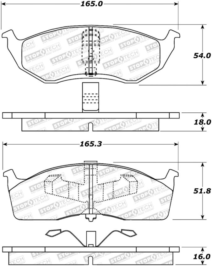 Stoptech 308.06420 Street Brake Pads