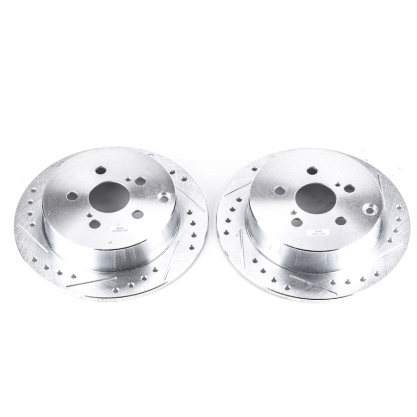 PowerStop JBR932XPR PowerStop Evolution Performance Drilled, Slotted & Plated Brake Rotor Pair