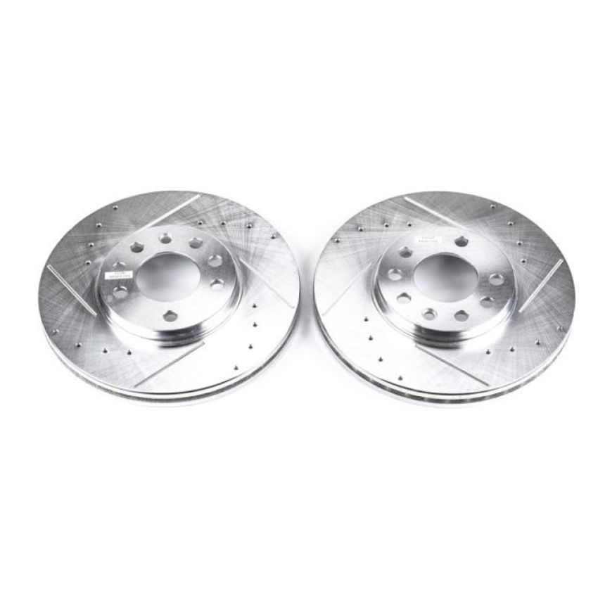 PowerStop EBR613XPR PowerStop Evolution Performance Drilled, Slotted & Plated Brake Rotor Pair