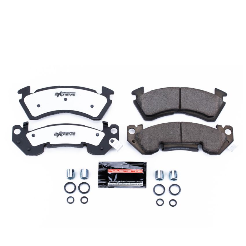 PowerStop Z26-614 PowerStop - Z26 Performance Carbon-Fiber Ceramic Brake Pads with Hardware Kit