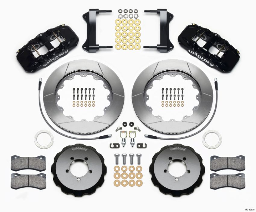 Wilwood 140-12876 AERO6 Front Hat Kit 14.00 1999-2012 Subaru WRX w/Lines