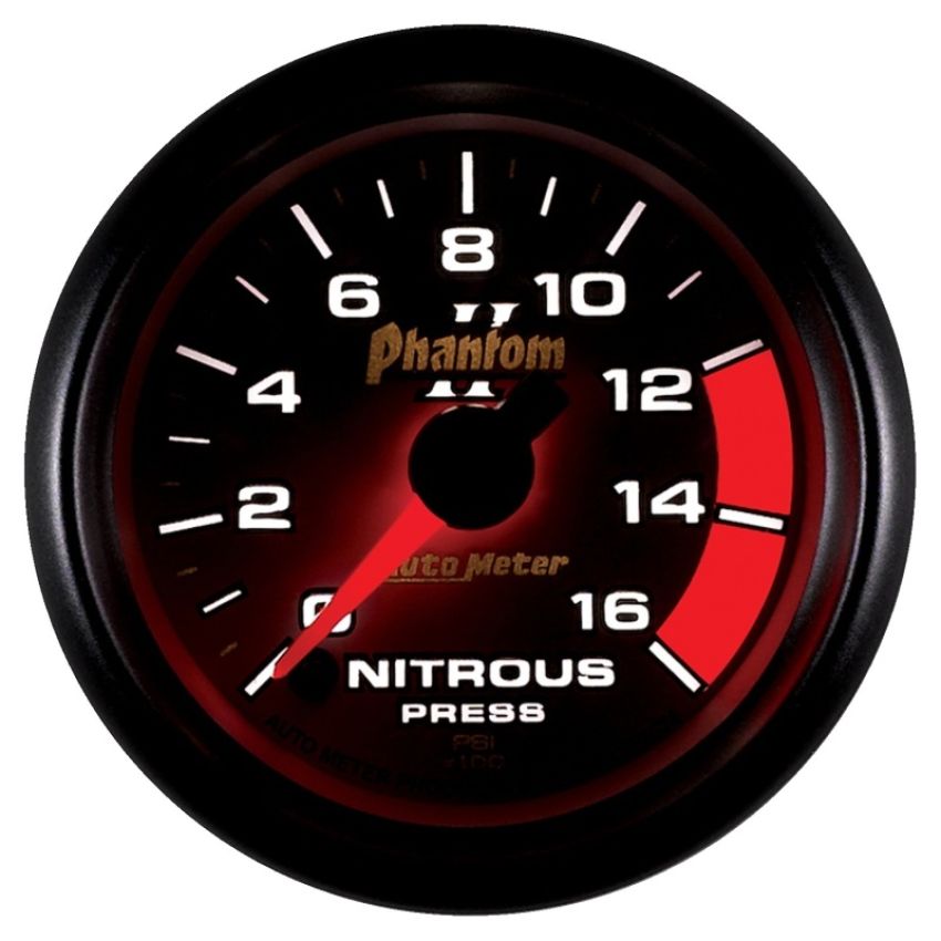 AutoMeter 7574 GAUGE, NITROUS PRESSURE, 2 1/16