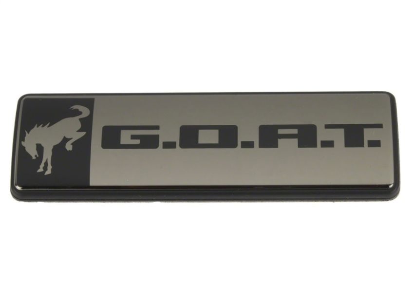Ford Racing M-1447-GOATBLK Bronco/Bronco Sport G.O.A.T. Badge-Black/Black