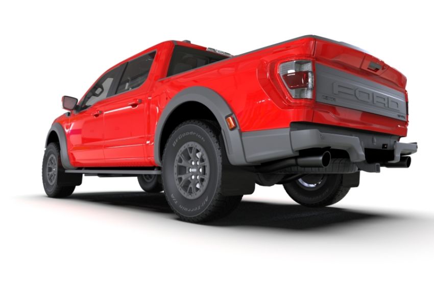 Rally Armor MF73-UR-BLK-MBK Black Mud Flap/Metallic Black Logo