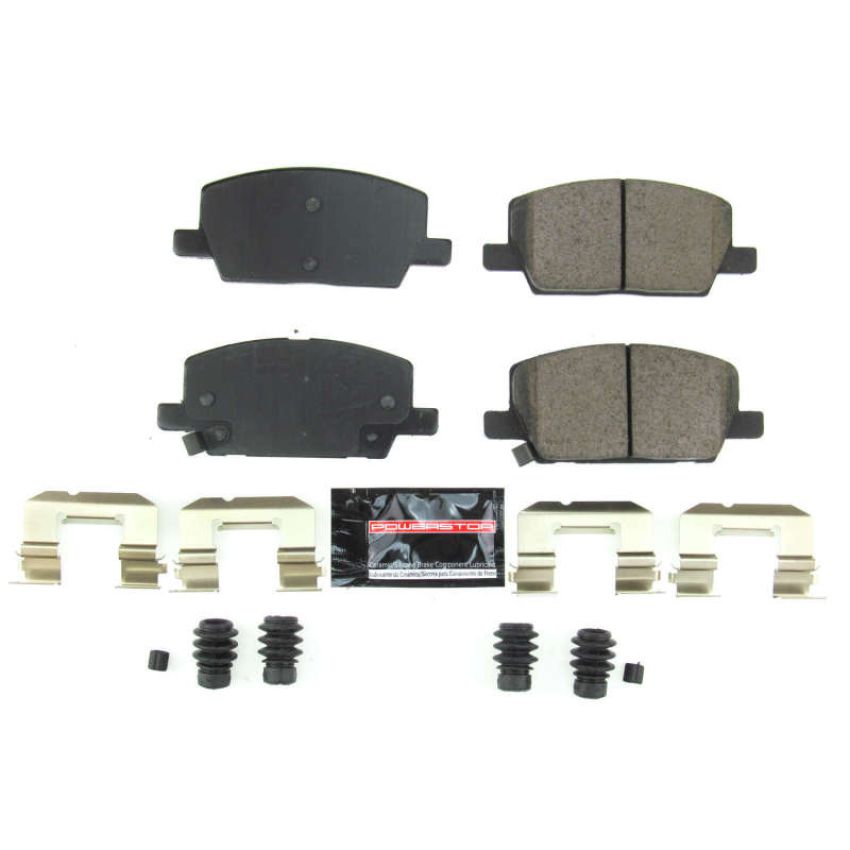 PowerStop Z23-2019 PowerStop - Z23 Daily Driver Carbon-Fiber Ceramic Brake Pads with Hardware Kit