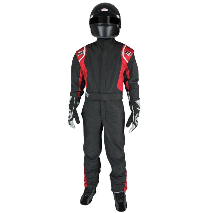 K1 RACEGEAR K1R20-PRY-NR-6XS Suit Precision II 6X- Small Black/Red