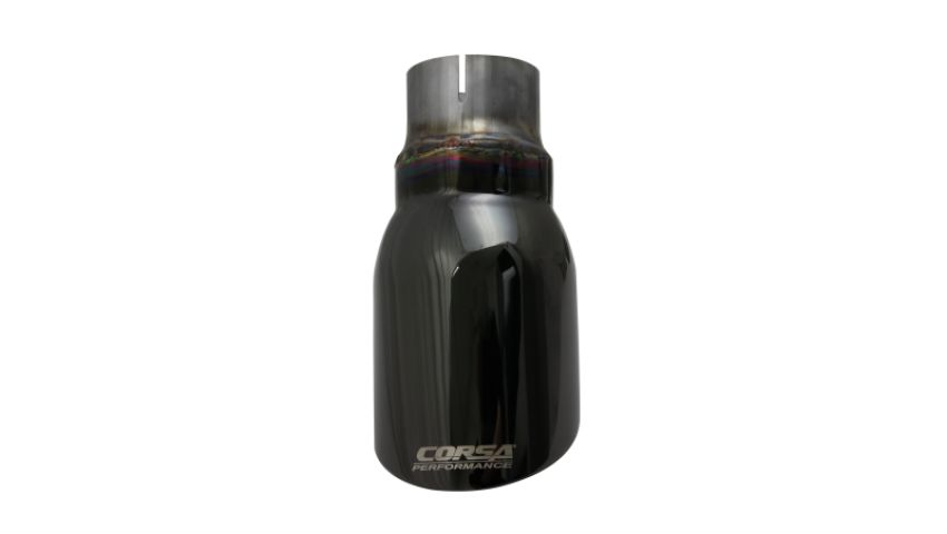 Corsa Performance TK004BLK Single 4.0in. Black PVD Pro-Series Universal Tip Kit (2.5in. Inlet-Clamp Include