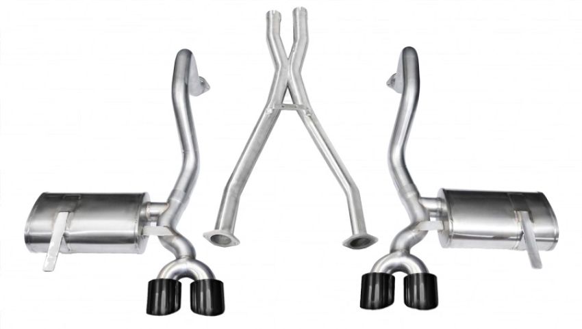 CORSA Performance 14962BLK Corsa 1997-2004 Chevrolet Corvette C5 Z06 5.7L V8 Black Xtreme Cat-Back + XO Exhaust