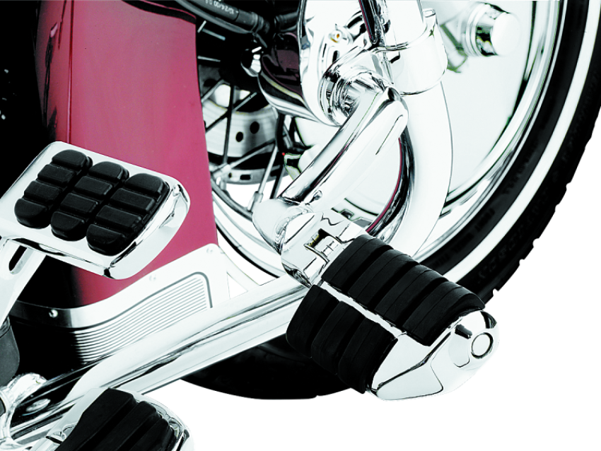 Kuryakyn 4575 Longhorn Offset Dually ISO Peg With  1-1/4in Clamp Chrome