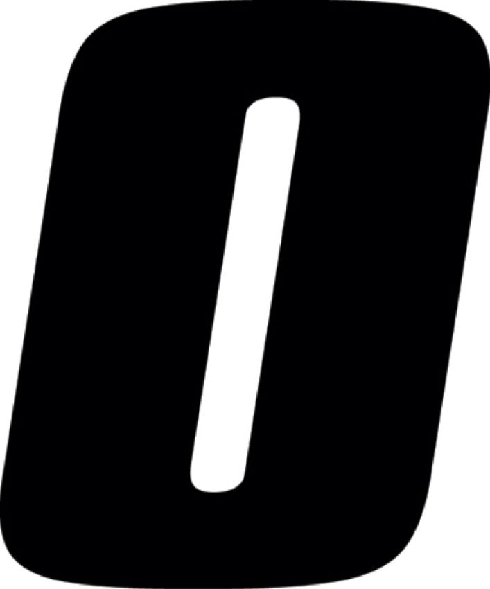 Hardline DD73B-0 Dirt Digits 3pk 7 in. - High Gloss Number 0 - Black