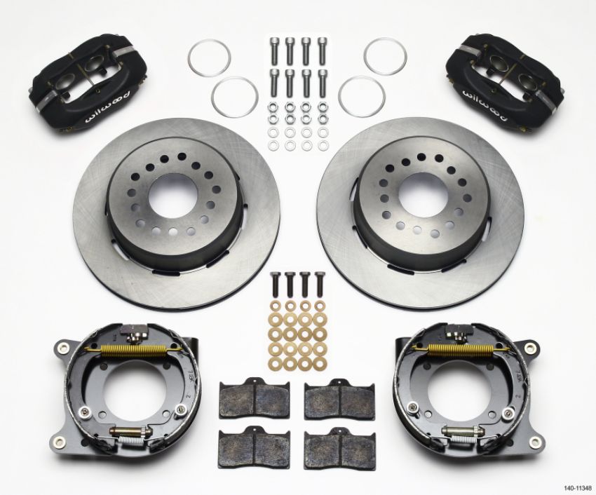 Wilwood 140-11348 Forged Dynalite P/S Park Brake Kit 55-57 Chevy 2.34in Offset