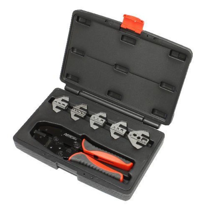 PERTRONIX IGNITION PRTT3001 Ratchet Crimp Tool Kit 6-Piece Quick Change Kit