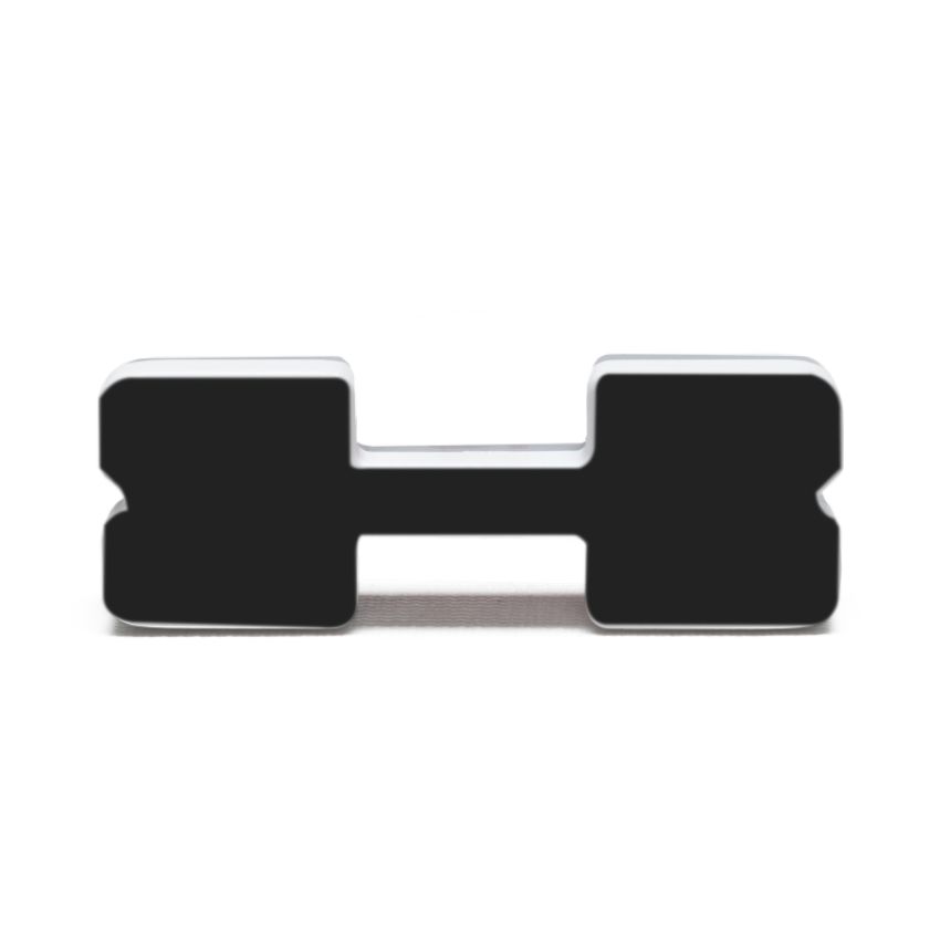 Oracle Lighting 3141-X-001 Universal Illuminated LED Letter Badges - Matte Black Surface Finish - X