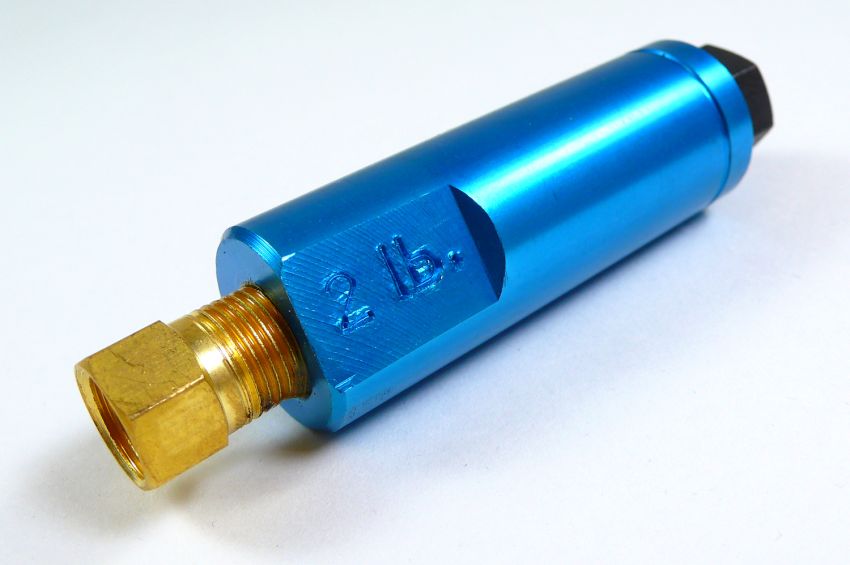 RACING POWER CO-PACKAGED RPCR4513 Residual Check Valve 2 Lbs Blue