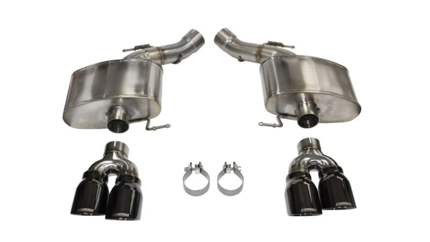 Corsa Performance 14929BLK 3.0in. Axle-Back Dual Rear Exit with Twin 4.0in. Black PVD Pro-Series Tips