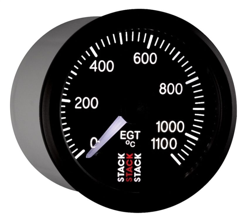 AutoMeter ST3313 Stack 52mm 0-1100 Deg C Pro Stepper Motor Exhaust Gas Temp Gauge - Black