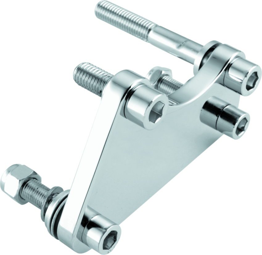 Bikers Choice 482679 84-99 Chrome Caliper Mounting Bracket Kit 00-10 4 Piston Caliper to 84-99