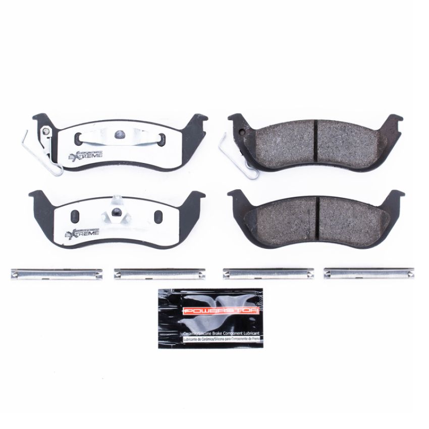 PowerStop Z26-932 PowerStop - Z26 Performance Carbon-Fiber Ceramic Brake Pads with Hardware Kit