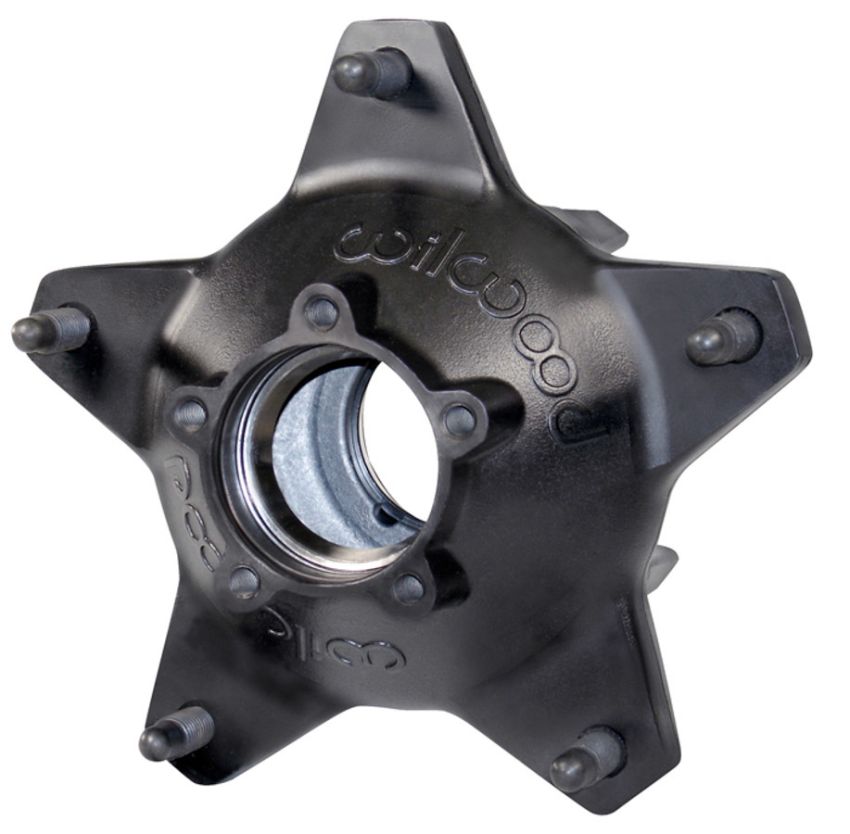 Wilwood 270-6513BD Hub-Starlite 55 Rear - Standard Offset 5/8 C Studs-Drilled-Black