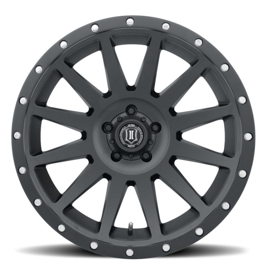 ICON 2020108347SB Compression 20x10 6x5.5 -19mm Offset 4.75inBS Satin Black Wheel