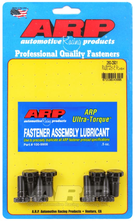 ARP 260-2901 Subaru 2.0L FA20 4Cyl Flexplate Bolt Kit
