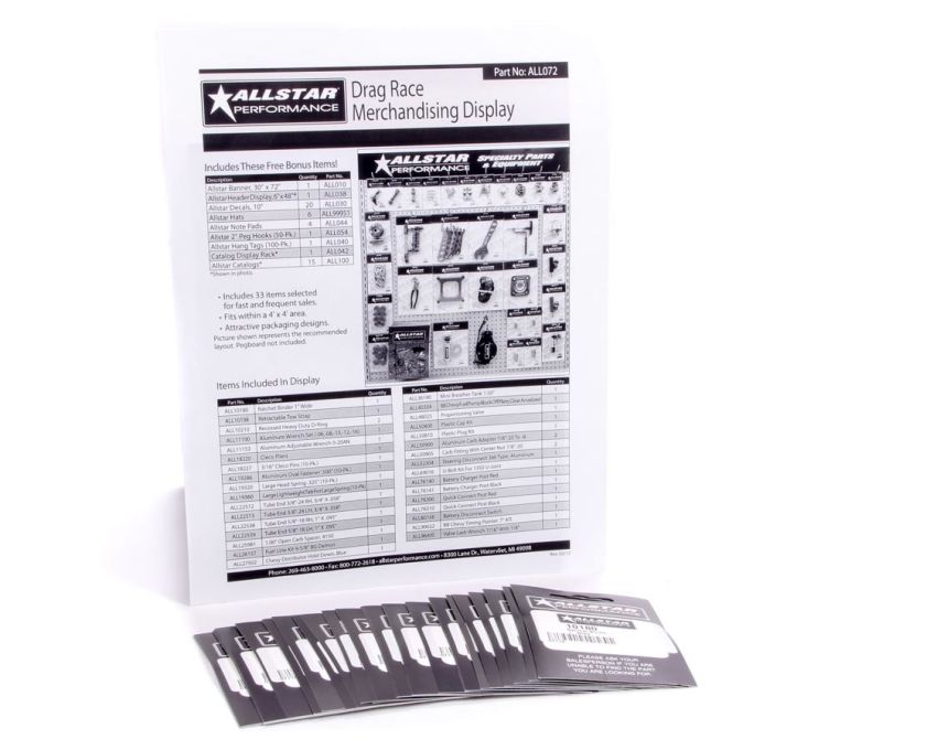 ALLSTAR PERFORMANCE ALL99155 Merchandising Display Components for ALL072