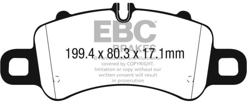 EBC Brakes DP32307C Redstuff Ceramic Low Dust Brake Pads