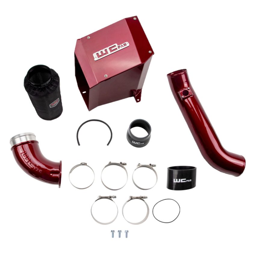 Wehrli WCF100300-BS 01-04 Duramax LB7 4in. Stage 2 Intake Kit - Bengal Silver