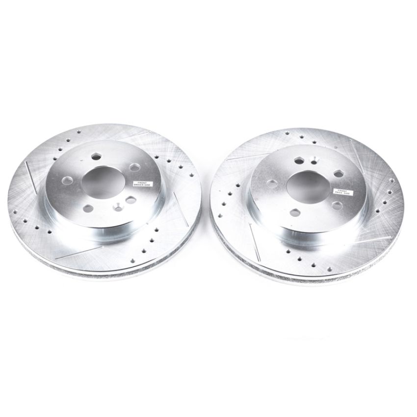 PowerStop EBR626XPR PowerStop Evolution Performance Drilled, Slotted & Plated Brake Rotor Pair