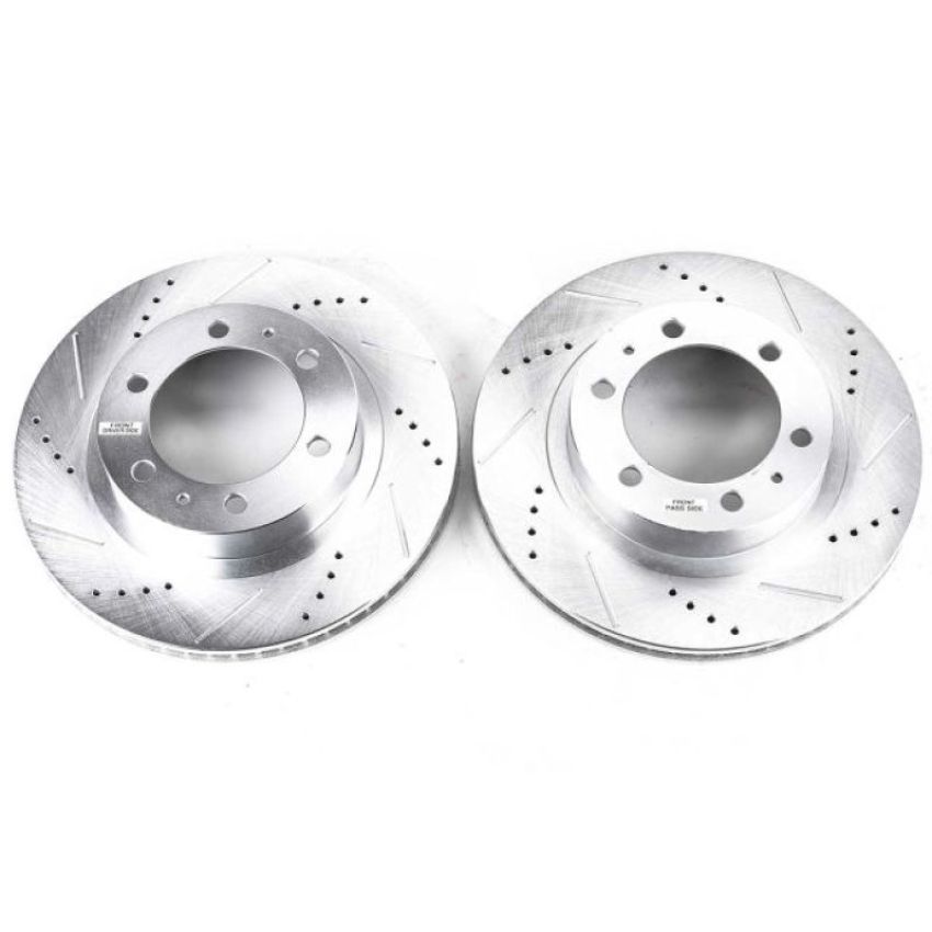 PowerStop JBR1121XPR PowerStop Evolution Performance Drilled, Slotted & Plated Brake Rotor Pair