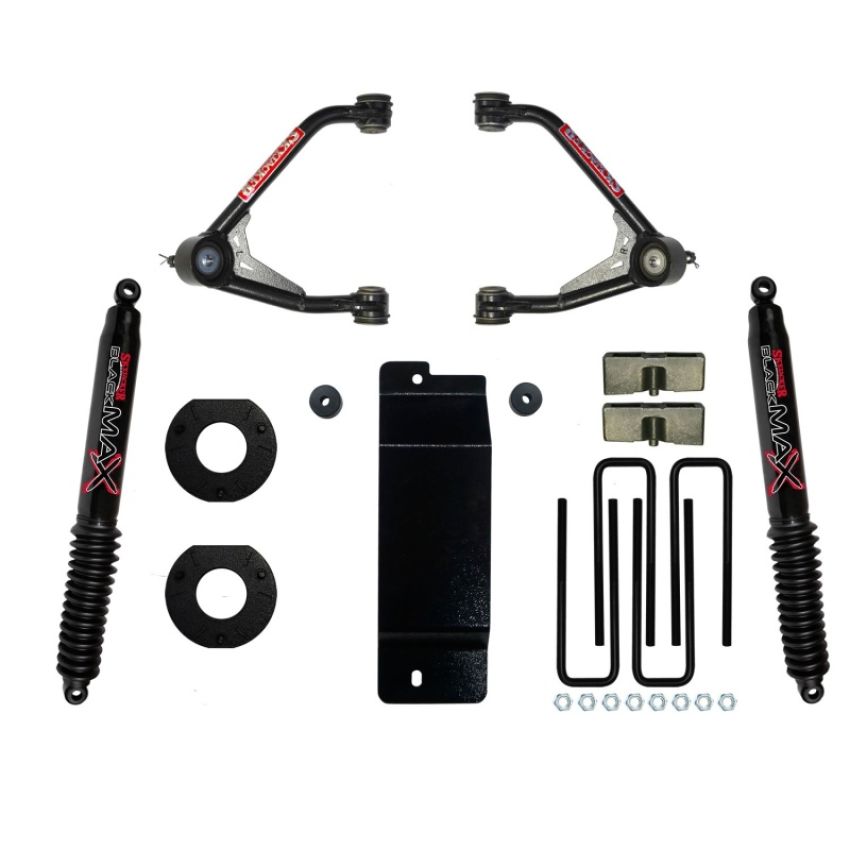 Skyjacker C14350PAB 14-16 GM 1500 4WD (w/Alum or Steel UCA) 3.5-4in UCA Lift Kit w/Rear Black Max B8500 Shocks