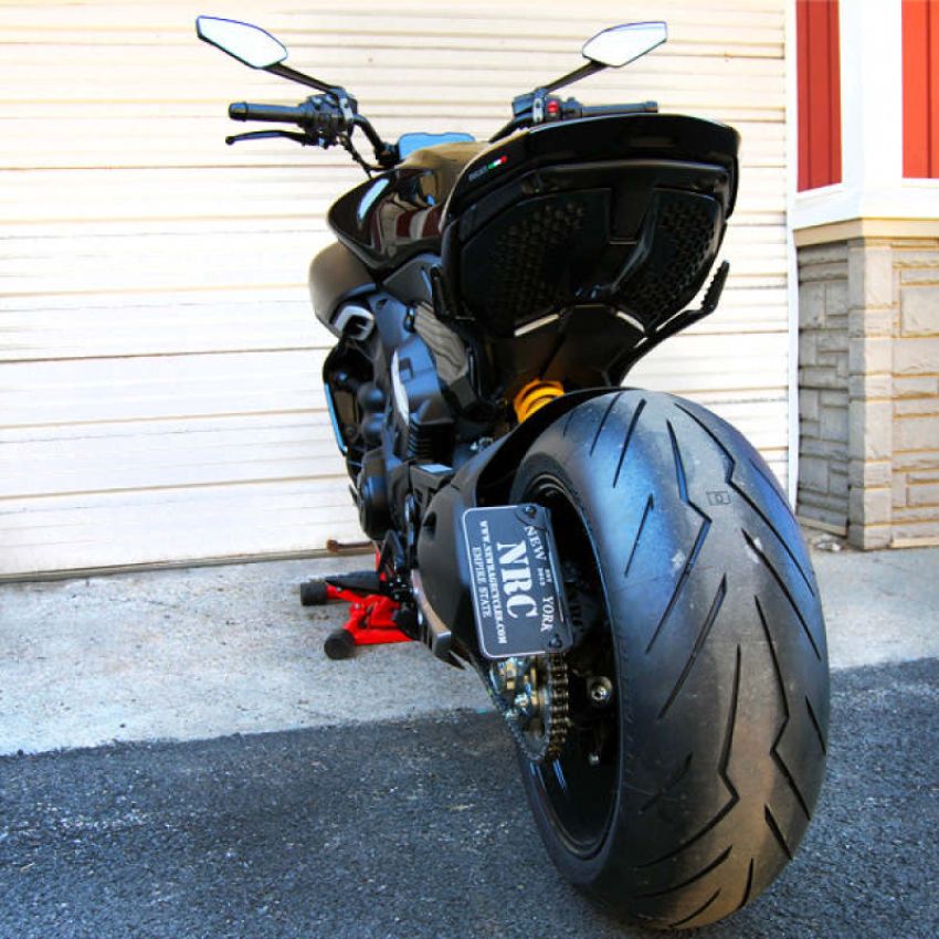 New Rage Cycles DV4-SIDE 23+ Ducati Diavel V4 Side Mount License Plate