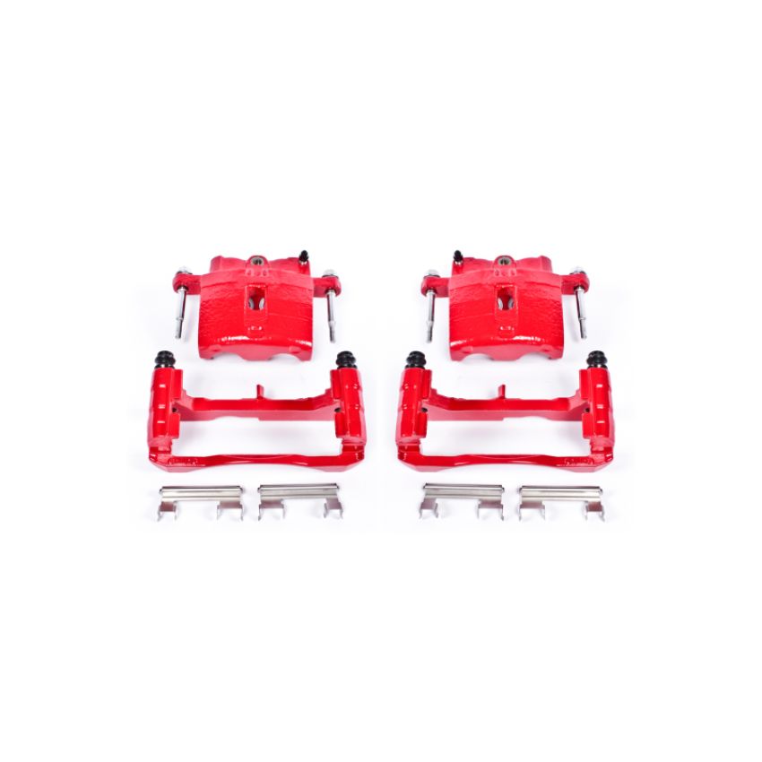 PowerStop S4728 Red Powder Coated Calipers