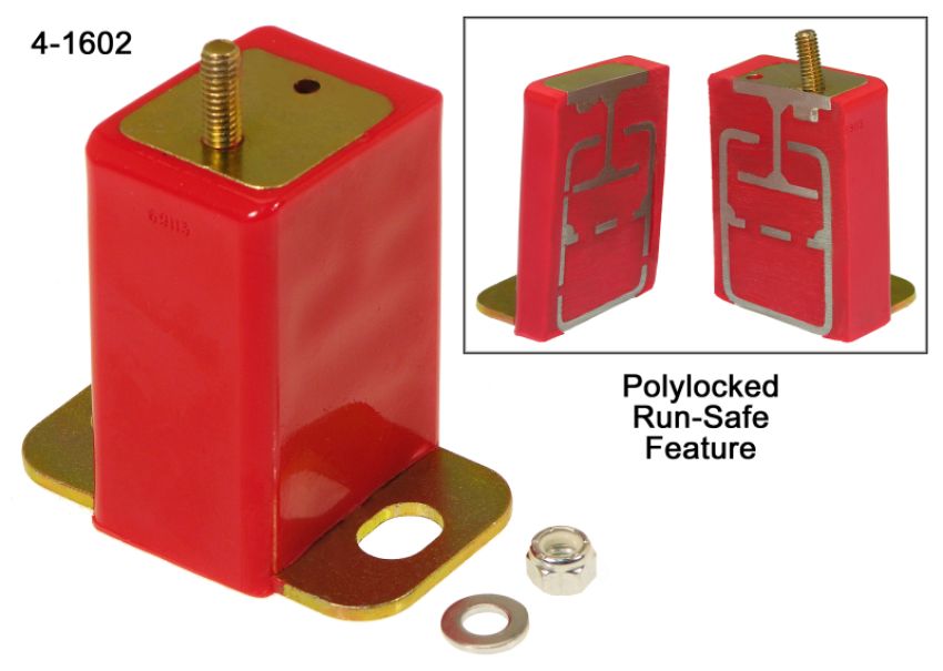 Prothane 4-1602 66-72 Chrysler Early Model Trans Mount Bushings - Red