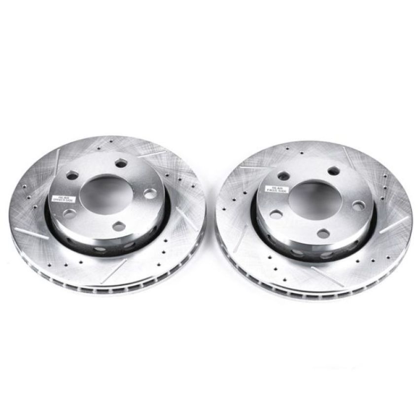 PowerStop EBR638XPR PowerStop Evolution Performance Drilled, Slotted & Plated Brake Rotor Pair