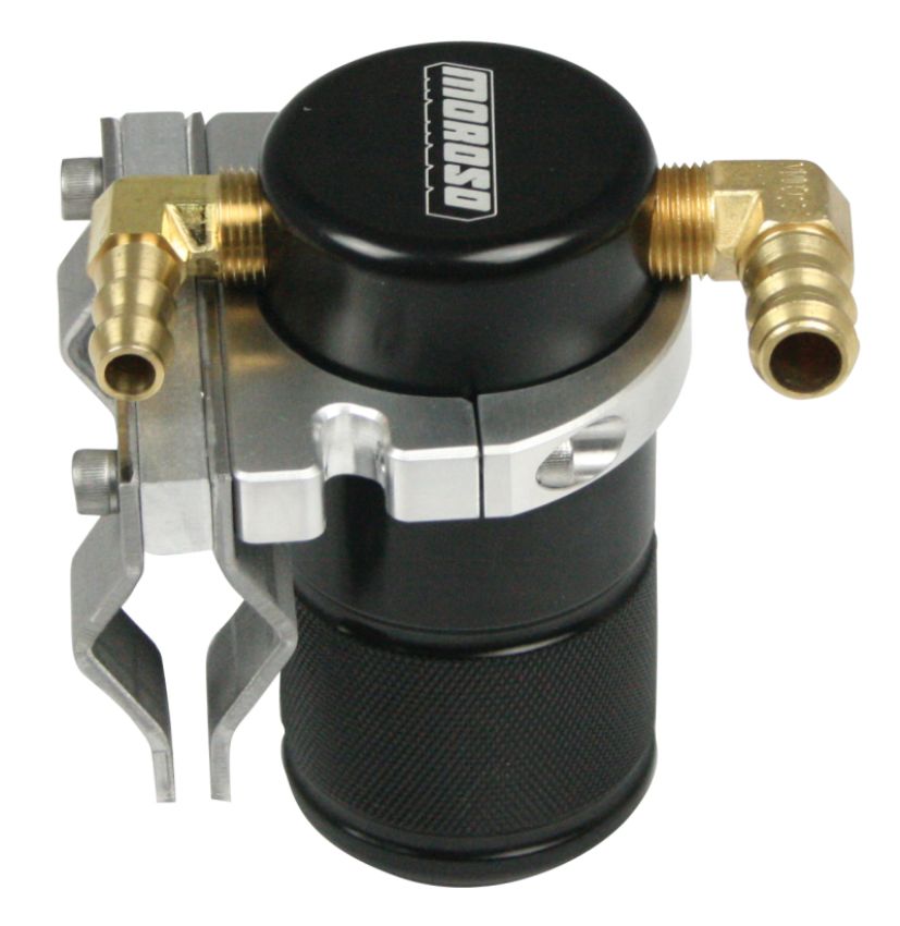 Moroso 85667 12-19 Subaru BRZ/Scion FRS/Toyota 86 Air/Oil Separator Catch Can - Billet Aluminum - Black