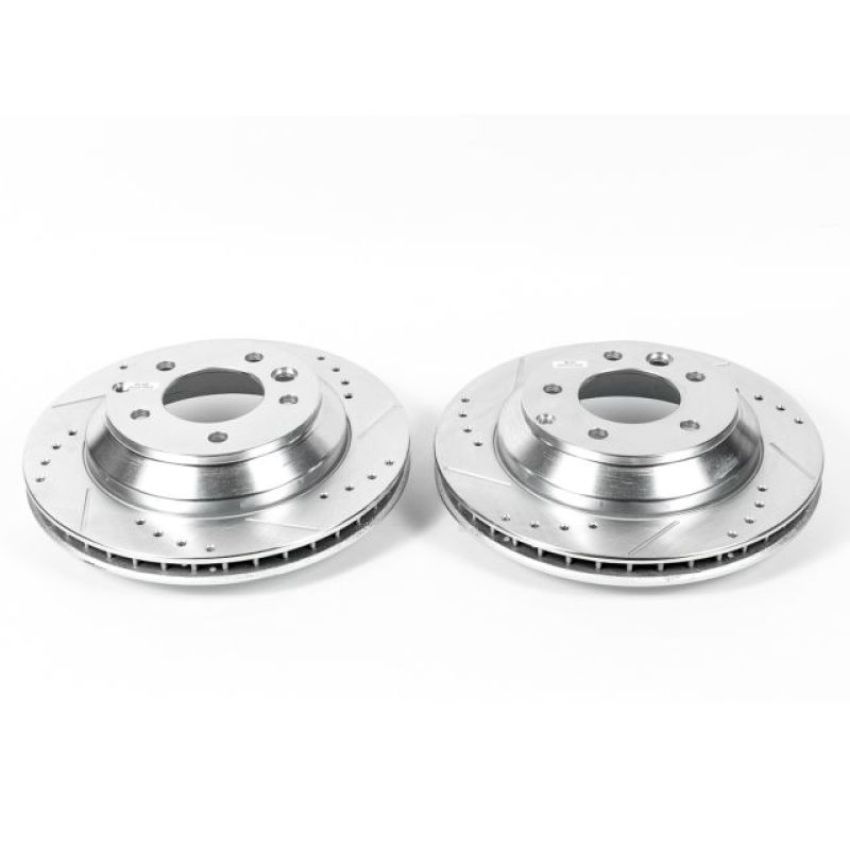 PowerStop EBR1013XPR PowerStop Evolution Performance Drilled, Slotted & Plated Brake Rotor Pair