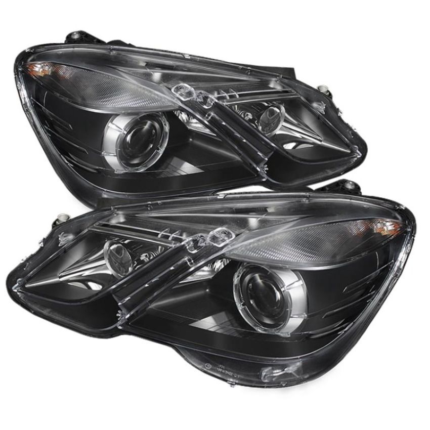 SPYDER 5075826 Xtune Mercedes E-Class 10-12 OE Projector Headlights (w/AFS. Hid Fit) Black PRO-JH-MBW21210-AFS-BK