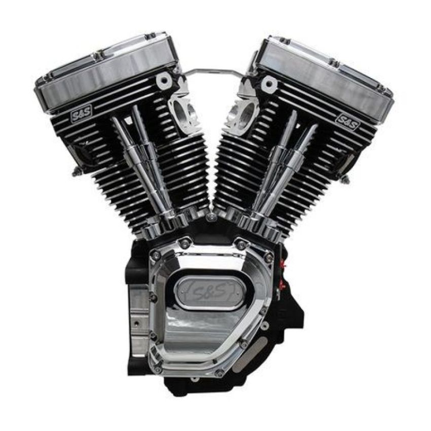 S&S Cycle 310-0770A 99-06 BT T111 Long Block Engine - Wrinkle Black