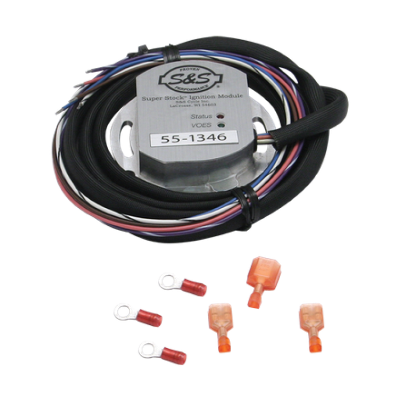 S&S Cycle 55-1346 84-99 BT Super Stock Ignition Module For HD Evolution 111in/117in/124in